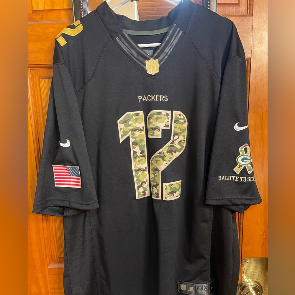 NFL ROGERS # 12 SALUTE TO SERVICE JERSEY